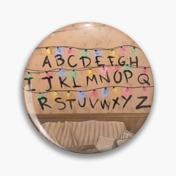 Item preview, Joyce Byers Wall Scene – Creepy Living Room with Alphabet Lights designed and sold by CreativeBu.