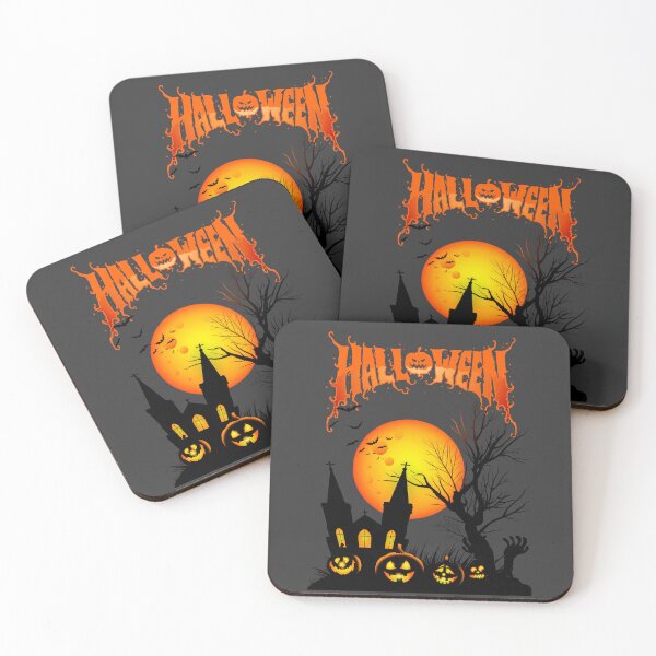 Item preview, Spooky Halloween Night Haunted House & Pumpkins Design designed and sold by MP-GRAPHIXS.