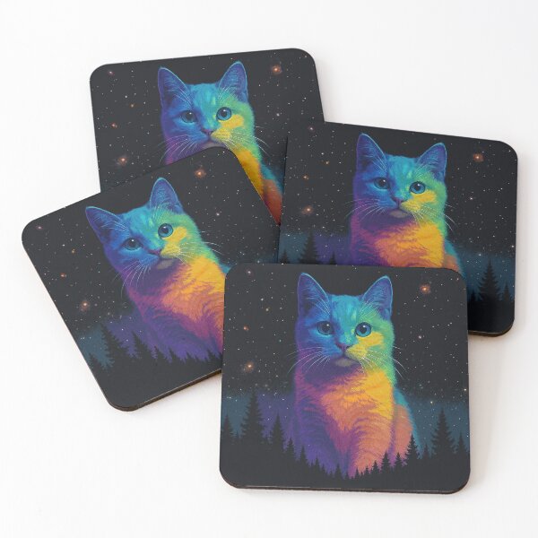 Item preview, Cosmic Rainbow Feline Dream designed and sold by zzz888.