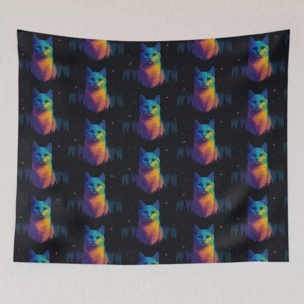 Item preview, Cosmic Rainbow Feline Dream designed and sold by zzz888.