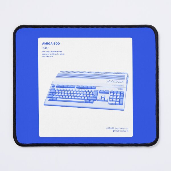 Item preview, Amiga 500 Cyanotype – Retro Computer Blueprint Art designed and sold by NiceGoodBetter.