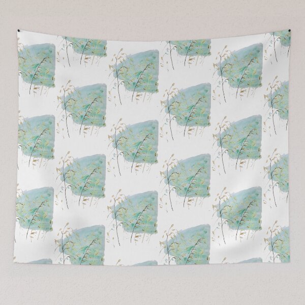 Item preview, Golden Harvest on Mint: A Minimalist Botanical Watercolor designed and sold by kkjustpaint.