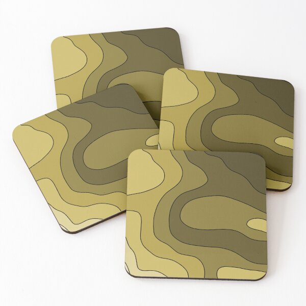 Item preview, Aesthetic, green wave pattern designed and sold by TAbstractDesign.