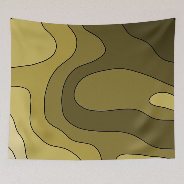 Item preview, Aesthetic, green wave pattern designed and sold by TAbstractDesign.