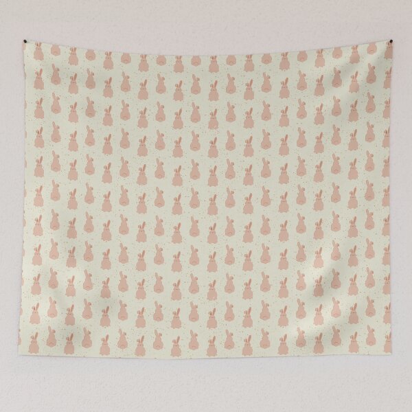 Item preview, Cottontail Capers Cute Bunnies on Textured Background designed and sold by Lynne Adams.