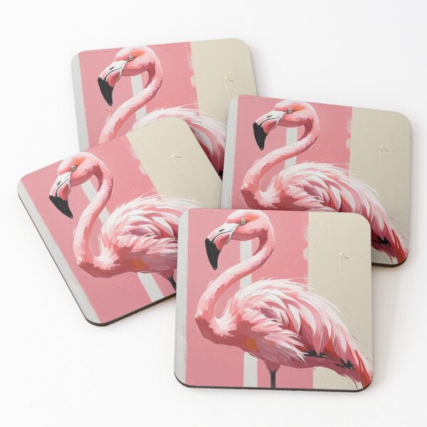 Item preview, Boho Art Flamingo on Pink Stripes designed and sold by Boho Art by Rebecca.