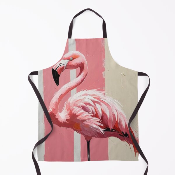 Item preview, Boho Art Flamingo on Pink Stripes designed and sold by Boho Art by Rebecca.