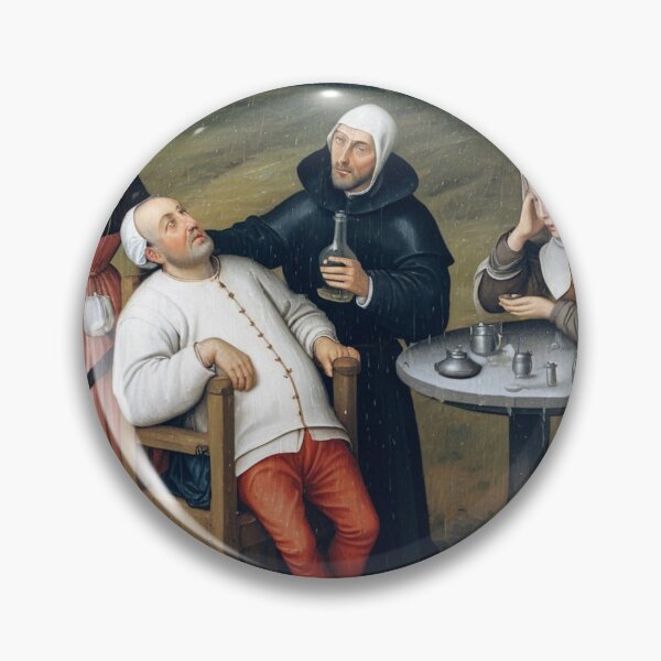 Item preview, An original oil painting of a medieval doctor with a patient. Bosch designed and sold by KALEIDOSCOPE UK.