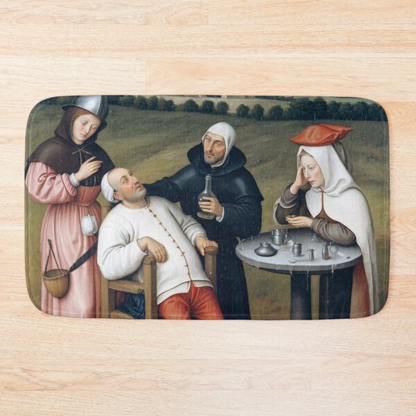 Item preview, An original oil painting of a medieval doctor with a patient. Bosch designed and sold by KALEIDOSCOPE UK.