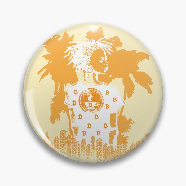 Item preview, Bitcoin & Coffee under palm trees - orange designed and sold by Silvernuit.