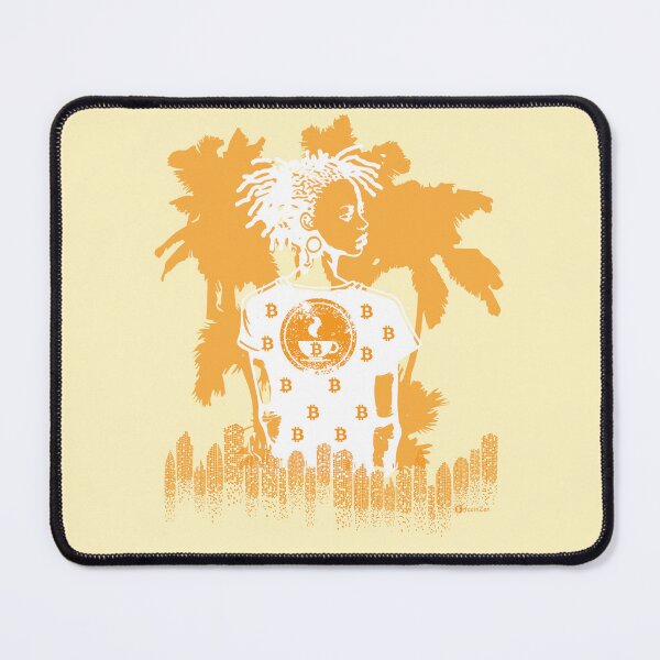 Item preview, Bitcoin & Coffee under palm trees - orange designed and sold by Silvernuit.