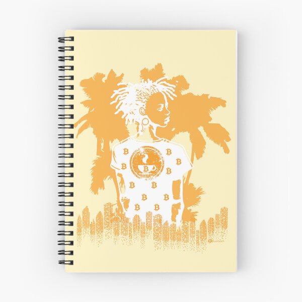 Item preview, Bitcoin & Coffee under palm trees - orange designed and sold by Silvernuit.