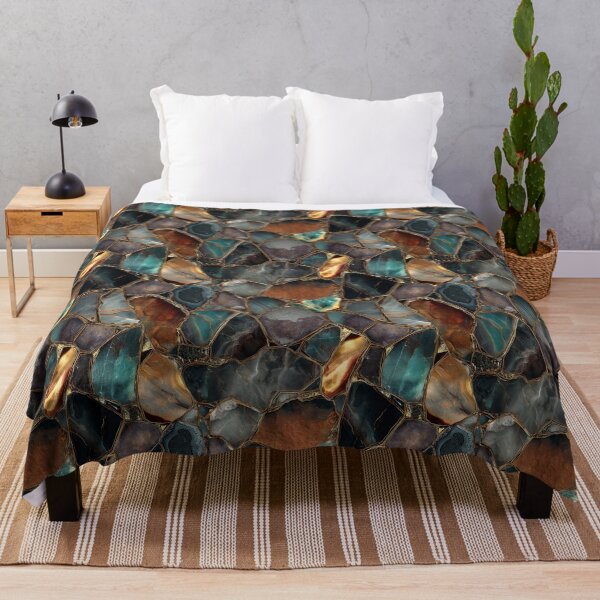 Item preview, gemstone and rock fragments in mosaic pattern designed and sold by EarthenEmbers.