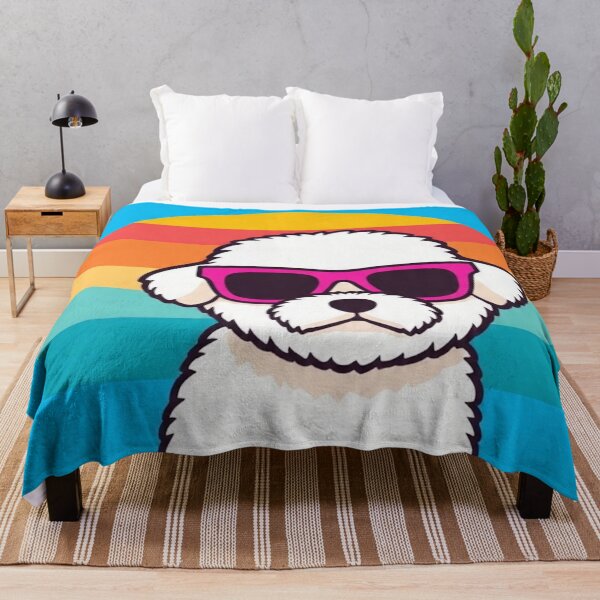 Item preview, Not Today, Human | Sassy Fluffy Dog Retro Sunset designed and sold by Esterlane.