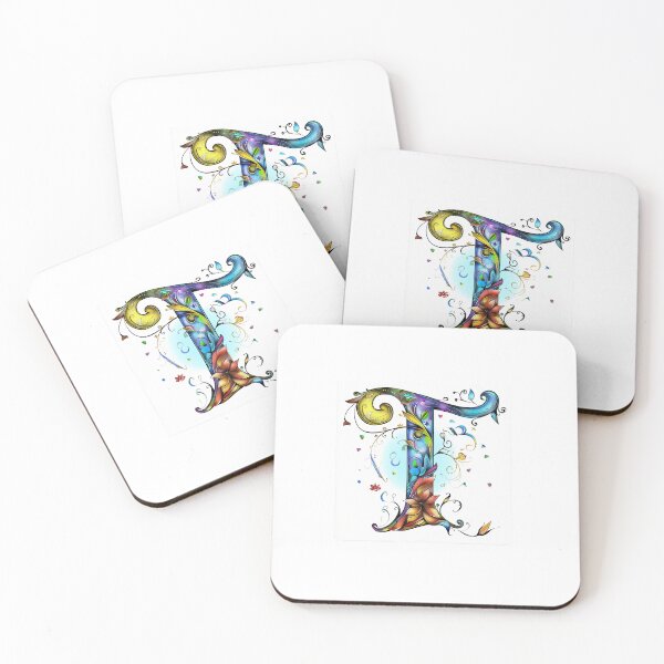 Item preview, Whimsical Monogram Letter T designed and sold by Boddicca.