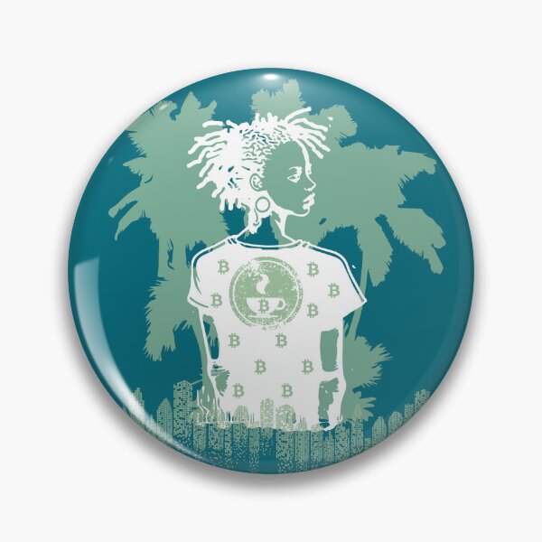 Item preview, Bitcoin & Coffee under palm trees - pastel green designed and sold by Silvernuit.