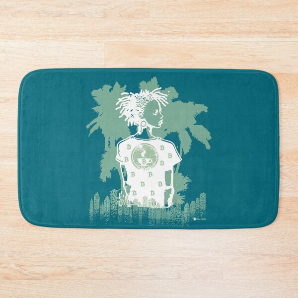 Item preview, Bitcoin & Coffee under palm trees - pastel green designed and sold by Silvernuit.