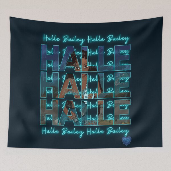 Item preview, Halle Bailey Neon Portrait Art | "In Your Hands" designed and sold by teshiiexart.