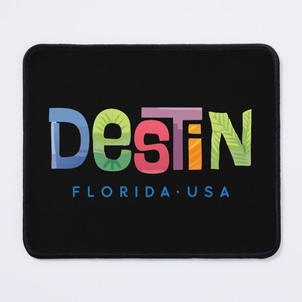 Item preview, Destin Florida Tropical Typographic Design designed and sold by Futurebeachbum.