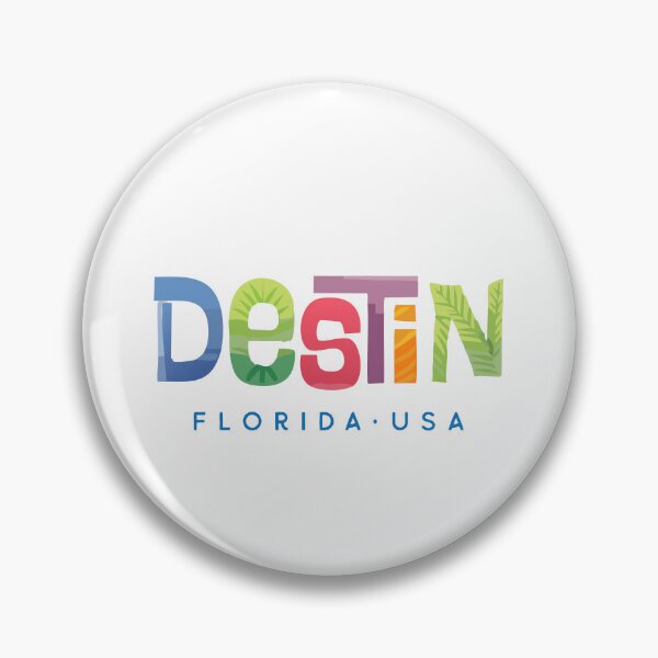 Item preview, Destin Florida Tropical Typographic Design designed and sold by Futurebeachbum.