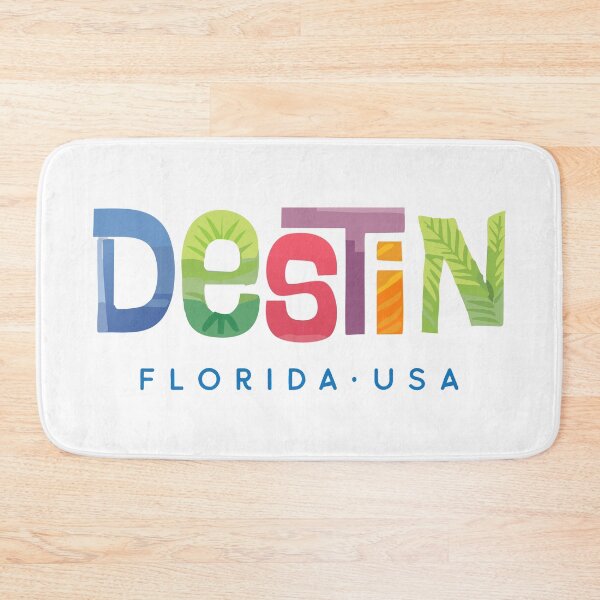 Item preview, Destin Florida Tropical Typographic Design designed and sold by Futurebeachbum.