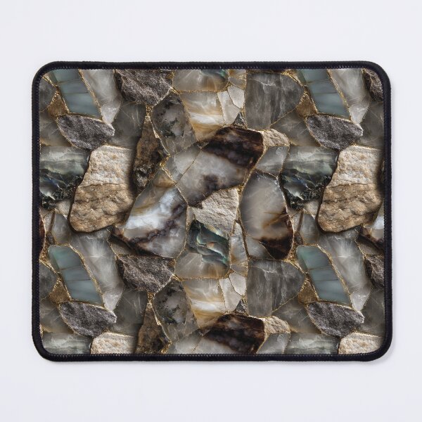 Item preview, quartzite granite lustrous quartz sandstone mosaic designed and sold by EarthenEmbers.