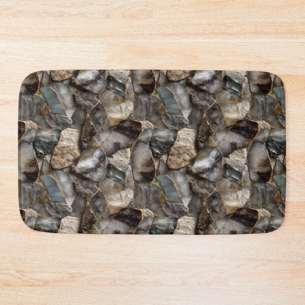 Item preview, quartzite granite lustrous quartz sandstone mosaic designed and sold by EarthenEmbers.