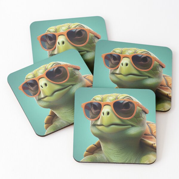 Item preview, Don't Forget Your Glasses - Cool Vibes Turtle designed and sold by Becky-Poppins.
