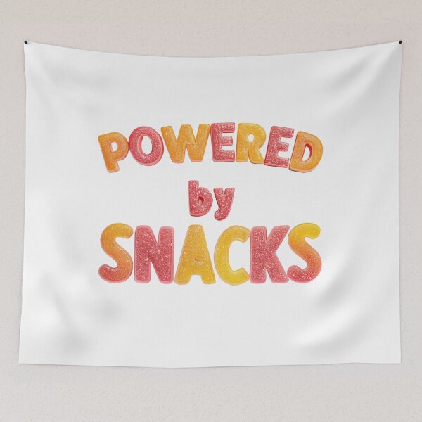 Item preview, Powered By Snacks designed and sold by Momo7Designs.