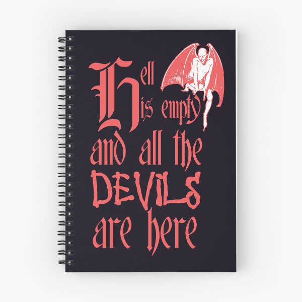 Item preview, Hell Is Empty And All The Devils Are Here Red Text designed and sold by taiche.