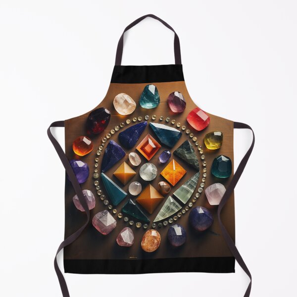 Item preview, mixed facets gemstone grid in golden ratio designed and sold by EarthenEmbers.
