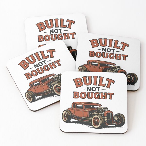 Item preview, Built Not Bought, Hot Rod Pride for True Wrench Warriors designed and sold by Automotive Art by Greg.
