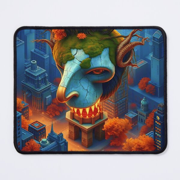 Item preview, Colossal Stone Head – Urban Autumn Awakening. designed and sold by Ralek.