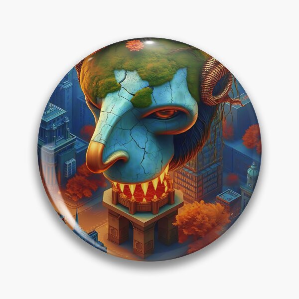 Item preview, Colossal Stone Head – Urban Autumn Awakening. designed and sold by Ralek.