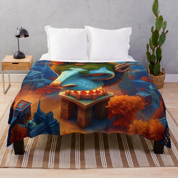 Item preview, Colossal Stone Head – Urban Autumn Awakening. designed and sold by Ralek.