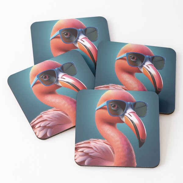 Item preview, Don't Forget Your Glasses - Flamingo Glow Tropical Street Style designed and sold by Becky-Poppins.