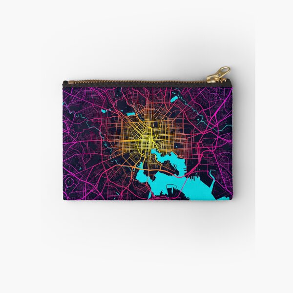Item preview, Baltimore City Map of Maryland, USA - Neon designed and sold by deMAP.