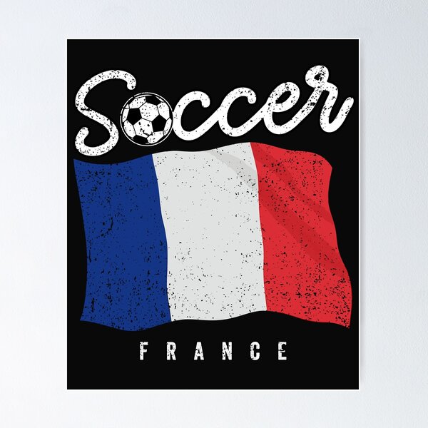 Item preview, SOCCER TEAMS BIG FLAG - FRANCE - Fans and Teams for Men and Women T-shirt designed and sold by wallsandpatts.