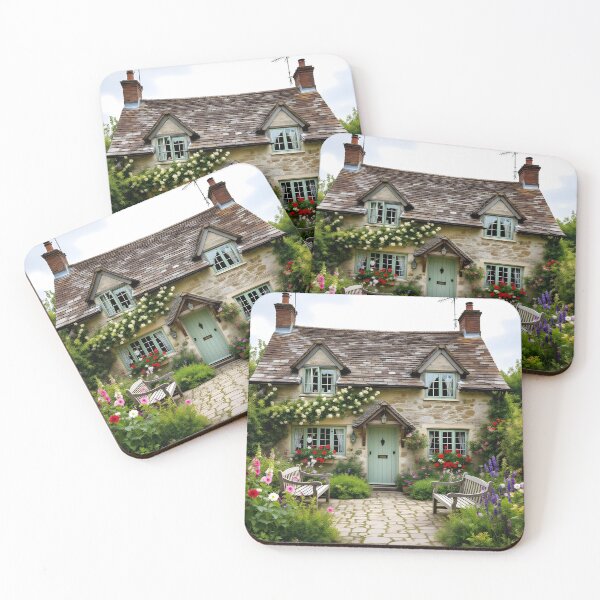 Item preview, Enchanted English Cottage and Magic Flowers designed and sold by SoniaSarkali.