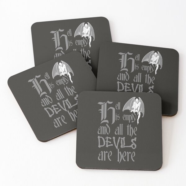 Item preview, Hell Is Empty And All The Devils Are Here Grey Text designed and sold by taiche.