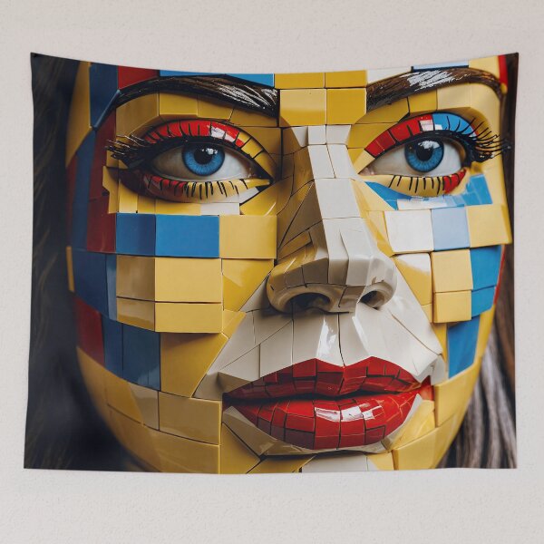 Item preview, "Blueprint of Humanity" – A Cubist Portrait designed and sold by Artekinium.