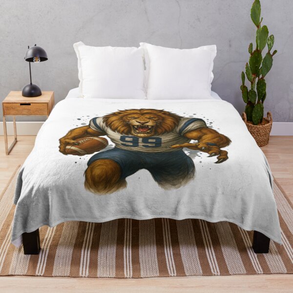 Item preview, Fierce Lion Football Mascot Illustration designed and sold by Sonchai Paladsai.
