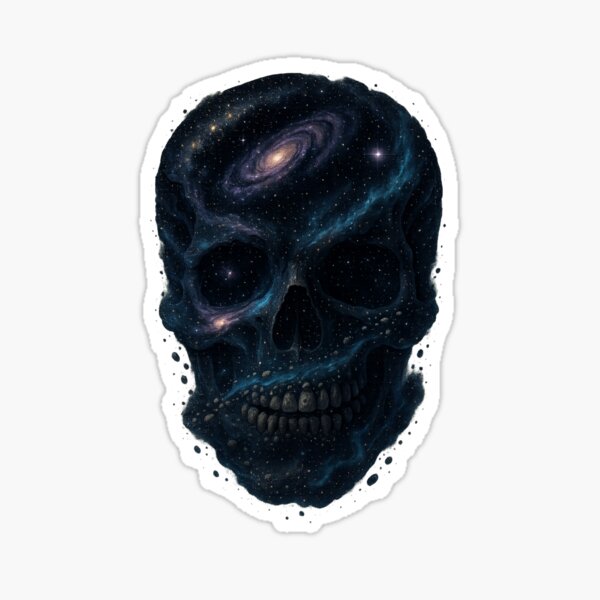 Item preview, Cosmic Skull Swirls – Abstract Galaxy and Nebula Artwork designed and sold by BloomOfDesign.