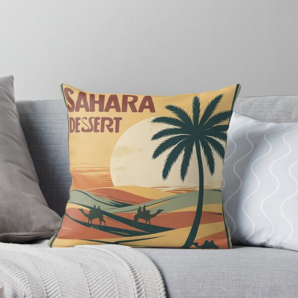 Item preview, Sahara Dessert – Retro Sun, Dunes & Camel Caravan designed and sold by Mintiko2.