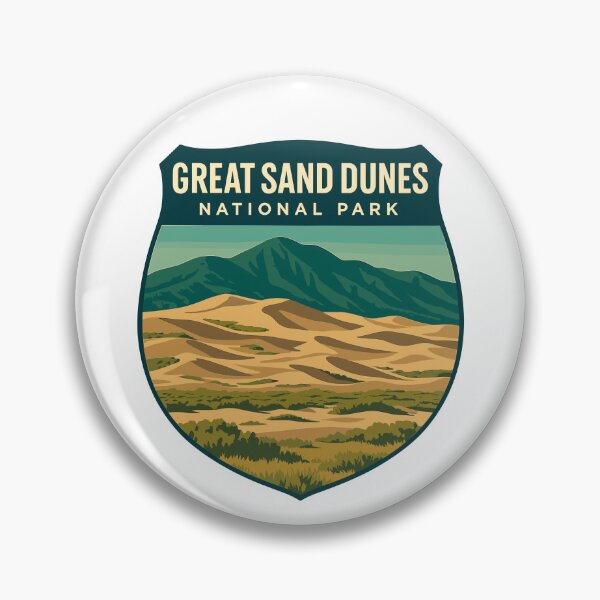 Item preview, Great Sand Dunes National Park Retro Sticker designed and sold by Ismeal Von.