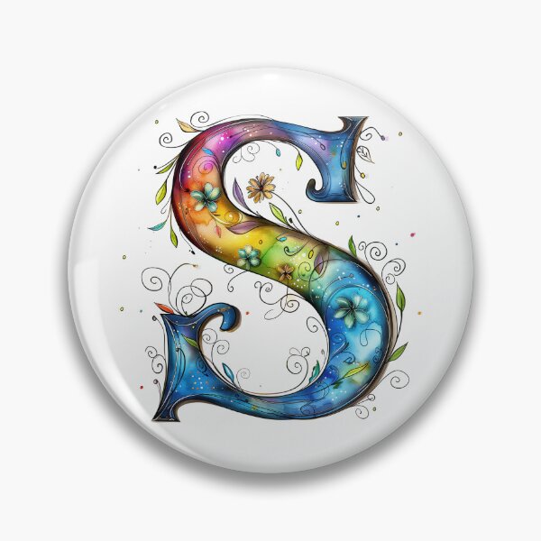 Item preview, Whimsical Monogram Letter S designed and sold by Boddicca.