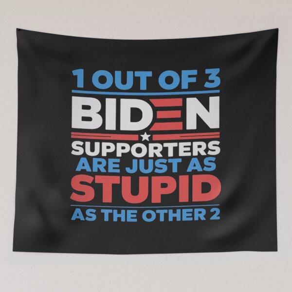 Item preview,  Out of 3 Biden Supporters Funny Political Anti Sleepy Joe designed and sold by ConceptualVibes.