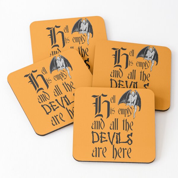 Item preview, Hell Is Empty And All The Devils Are Here Black Text designed and sold by taiche.