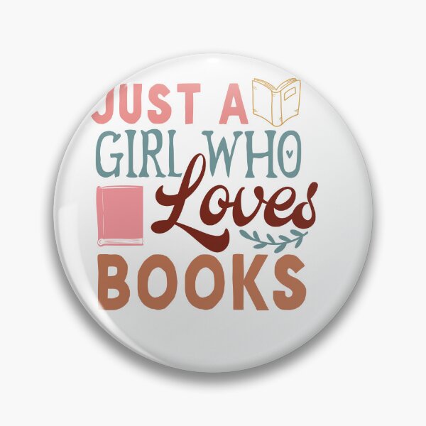 Item preview, Just a Girl Who Loves Books – Feminine Book Lover Quote designed and sold by artcultreone.