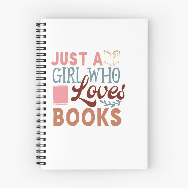 Item preview, Just a Girl Who Loves Books – Feminine Book Lover Quote designed and sold by artcultreone.
